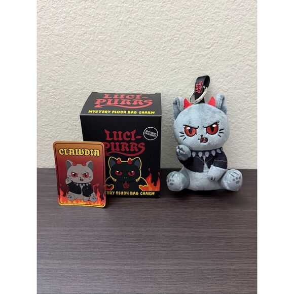 No Brand Accessories - Lucipurrs Cat Devil Blind Box Plush Bag Keychain - Clawdia
